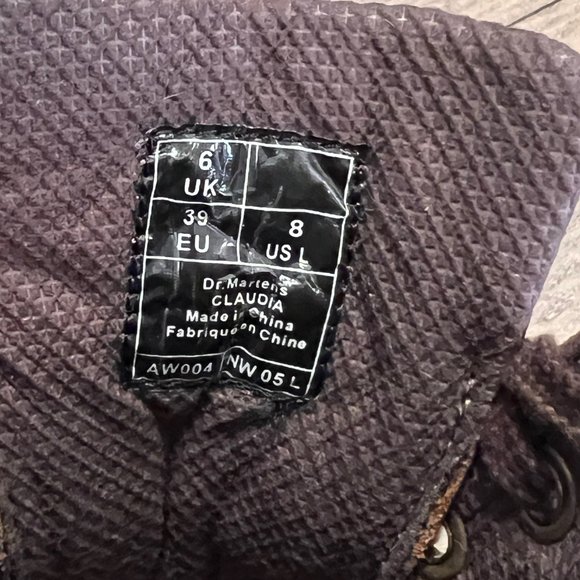 Dr. Martens Claudia Leather Lace-Up Boot with Embossed Flower - Picture 10 of 10